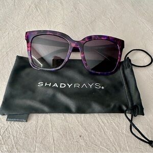 COPY - Shady Rays Azalea Polorized Oversized Women’s Sunglasses Purple Tortoise…
